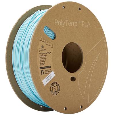 Polymaker 70910 PolyTerra Filament PLA-plast med lavere kunststofindhold 1.75 mm 1000 g Isblå  1 stk