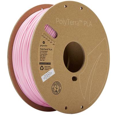 Polymaker 70908 PolyTerra Filament PLA-plast med lavere kunststofindhold 1.75 mm 1000 g Sakura-pink  1 stk