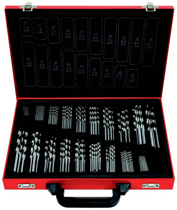 KS Tools 330.3640 HSS-G-Co 5 Metal-spiralbor-sæt 1 mm, 1.5 mm, 2 mm, 2.5 mm, 3 mm, 3.5 mm, 4 mm, 4.5 mm, 5 mm, 5.5 mm, 6 mm, 6.5 mm, 7 mm, 7.5 mm, 8 mm, 8.5 mm, 9 mm, 9.5 mm, 10 mm 1 stk