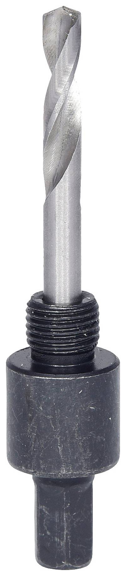 Metalbor med sort skaft og grå spids, velegnet til præcis boring i metaloverflader.