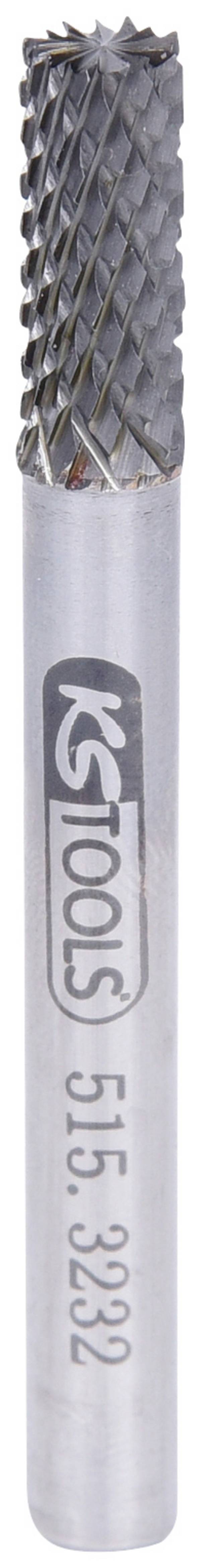 KS Tools 515.3232 Fræsestift  Hårdt metal Cylinder med endefortanding  Længde 61 mm Mål, Ø 6 mm Arbejdslængde 40 mm