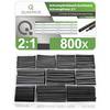 Quadrios 1905CA055 Krympeslangesortiment Sort Krympningshastighed:2:1 800 stk