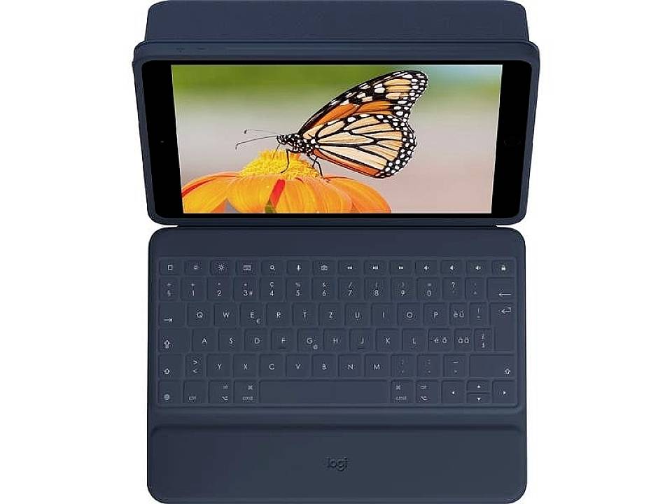 Logitech Tablet Cover Rugged Combo 3 Tablet-Tastatur Passer til mærkerne (tablet): Apple iPad 10.2 (2019) , iPad 10.2 (2-0