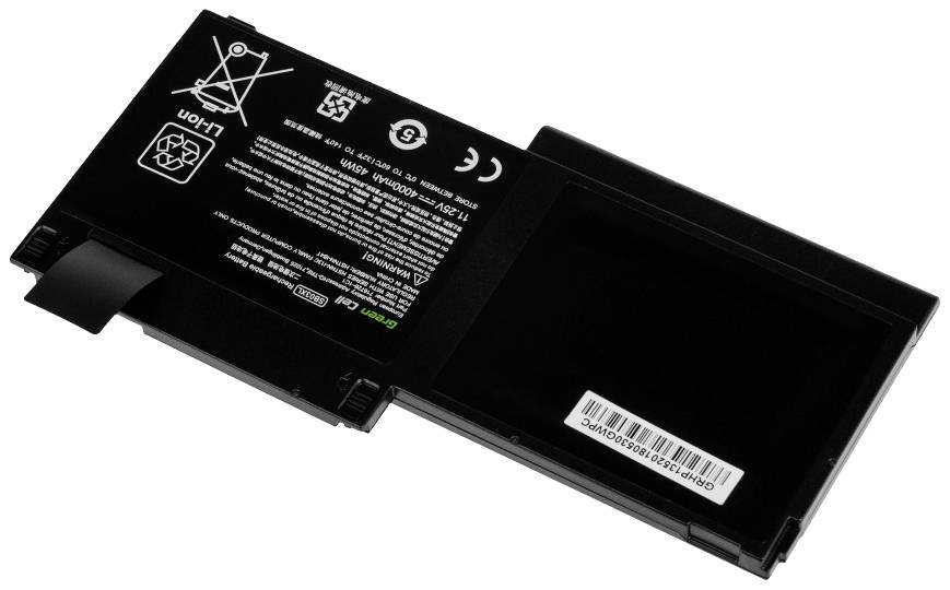Sort lithium-ion batteri med mærkat og sikkerhedssymboler. Egnet til Lenovo Thinkpad, modelnummer 45N1709.