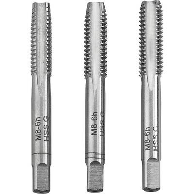 kwb 443303 Gevindskæresats 3 dele M3 0.5 DIN 352 HSS 3 stk
