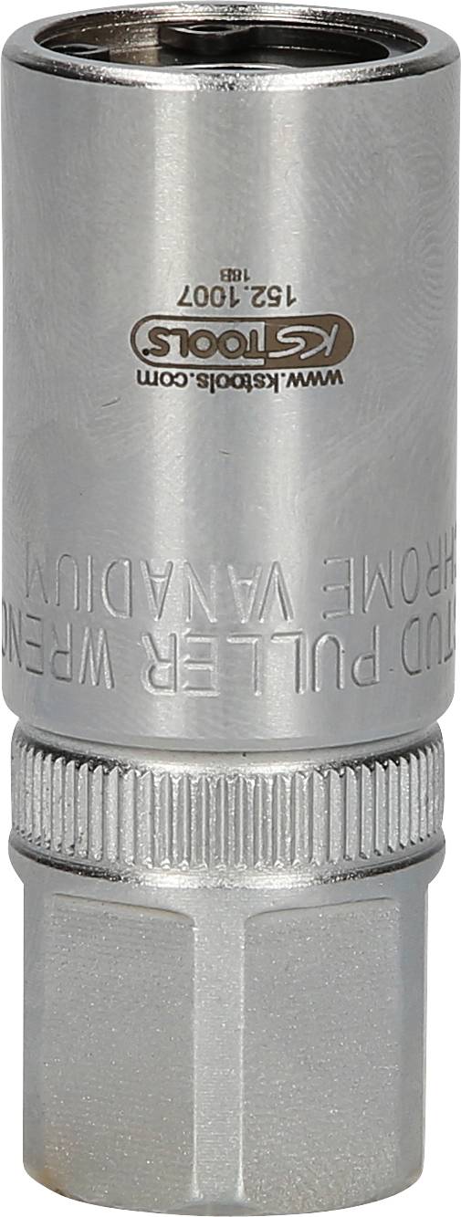Metalनøgle med 'KS Tools' logo og påskrift 'FUND WRENCH MADE IN GERMANY'. Egnet til mekaniske arbejdsopgaver.