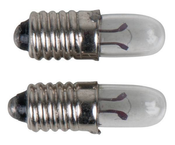 KS Tools 550.1161 Lommelygte pære 2.2 V  Sokkeltype E10   2 stk