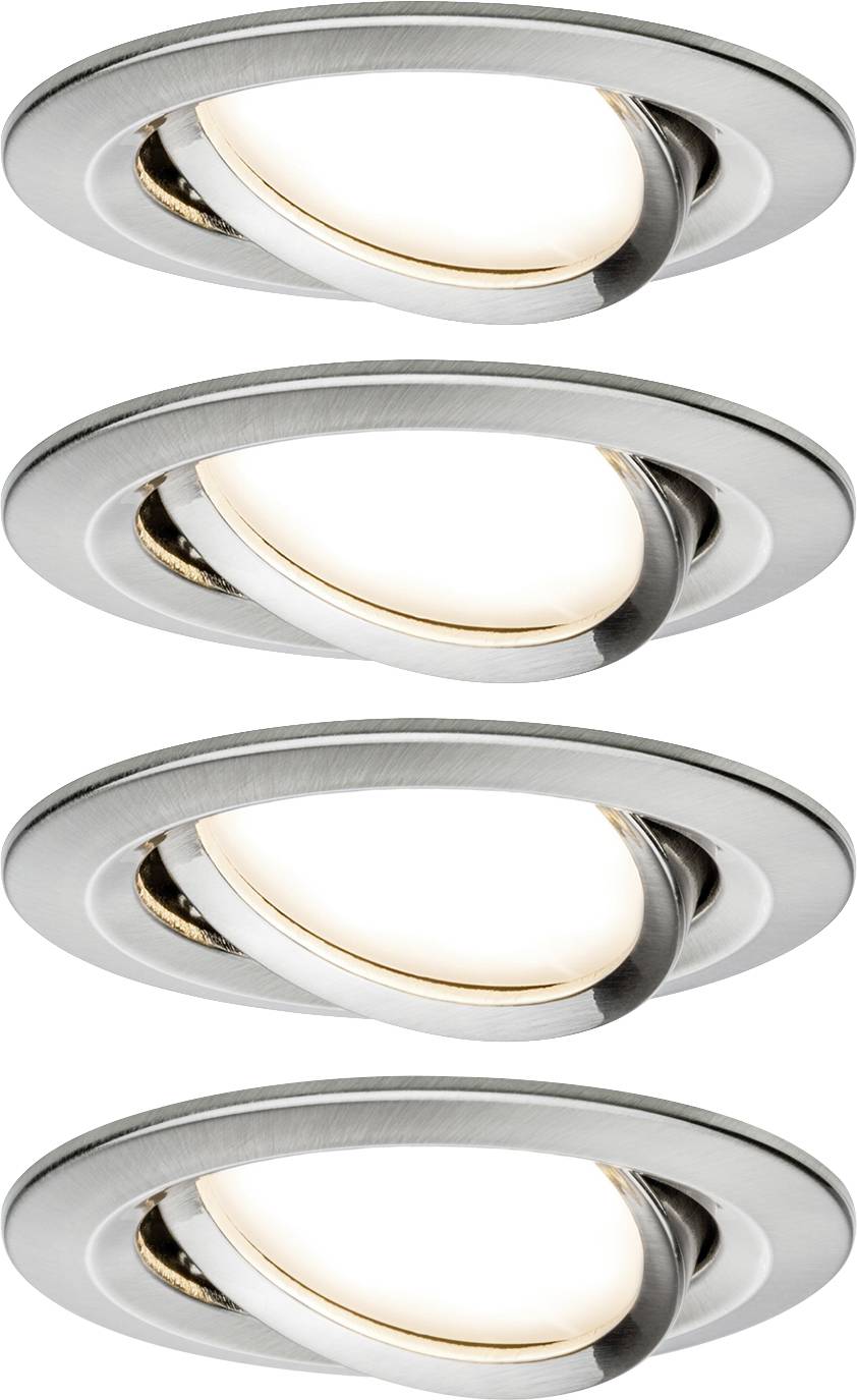 Paulmann 4064161242286 Nova Indbygningslys Sæt med 4 stk. LED (RGB) LED 18 W Jern (børstet)