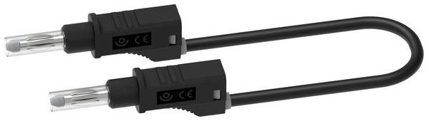 Electro PJP 2217/600V-CD1-200N Prøveledning Bananstik Bananstik 2.00 m Sort 1 stk