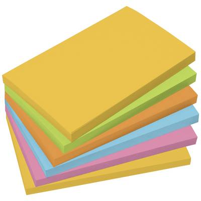 Sigel Post-It BA127 125 mm x 75 mm Blå , Gul, Grøn, Orange, Pink 600 ...