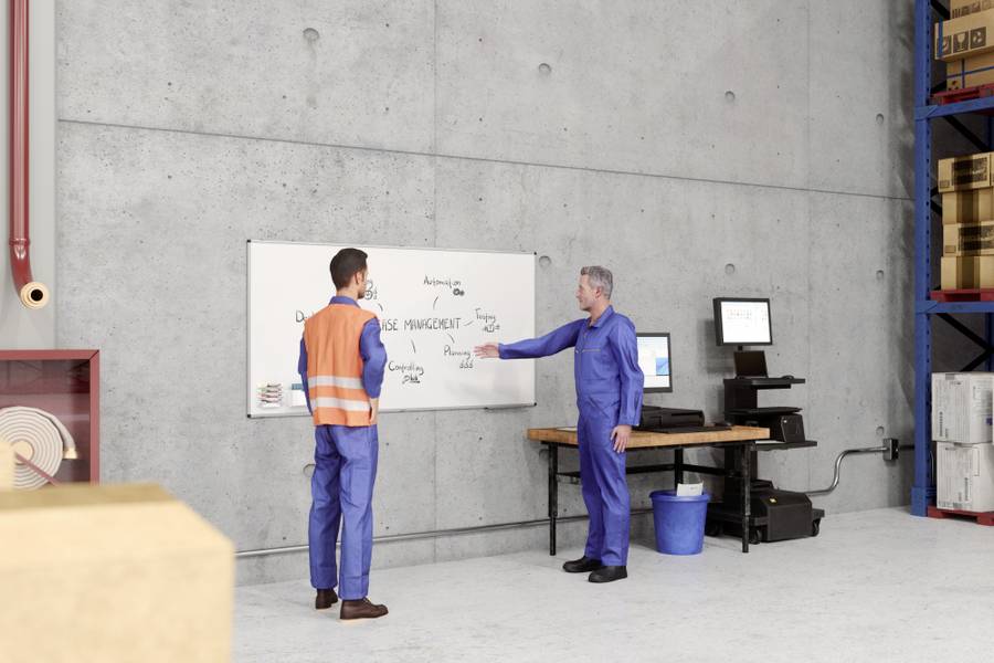 Legamaster Whiteboard UNITE (B x H) 180 cm x 120 cm Hvid glat, lakeret Inkl. opbevarinsgsskål-4