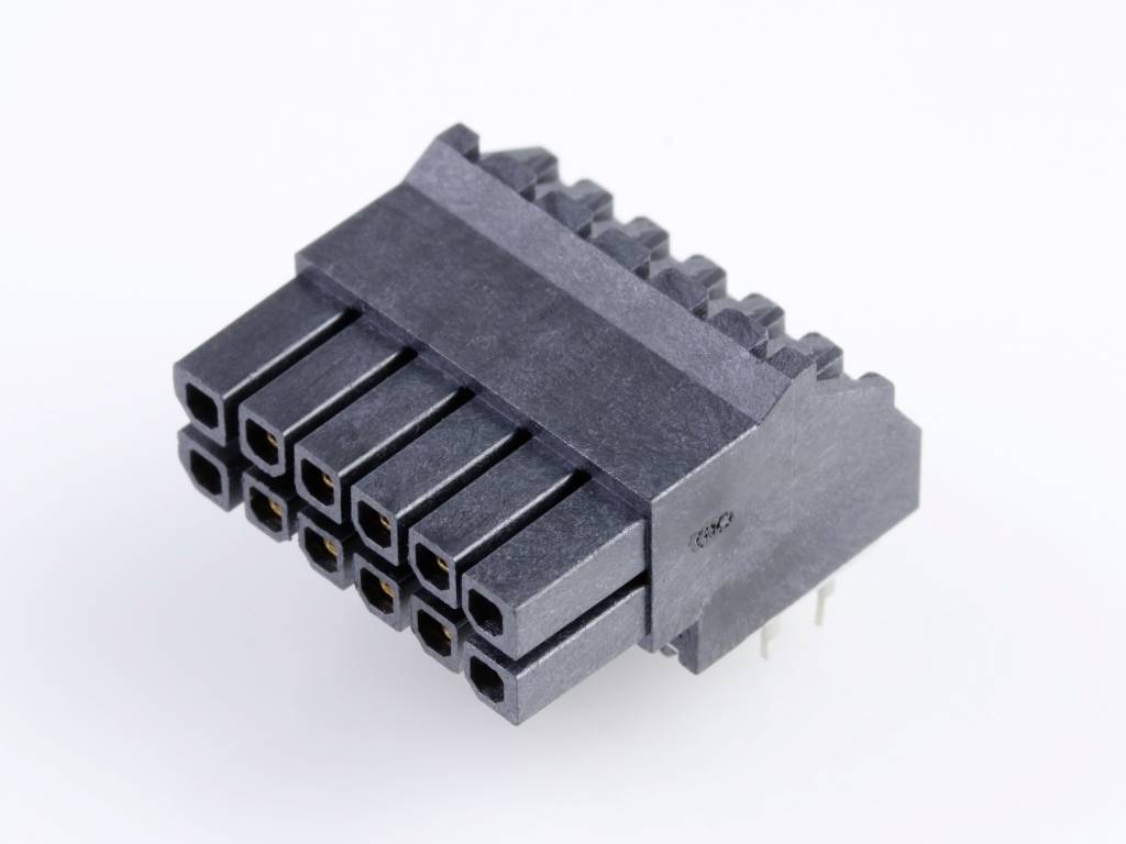 Molex Indbygningsstiftliste (standard) Samlet antal poler 12 447641202 1 stk Tray
