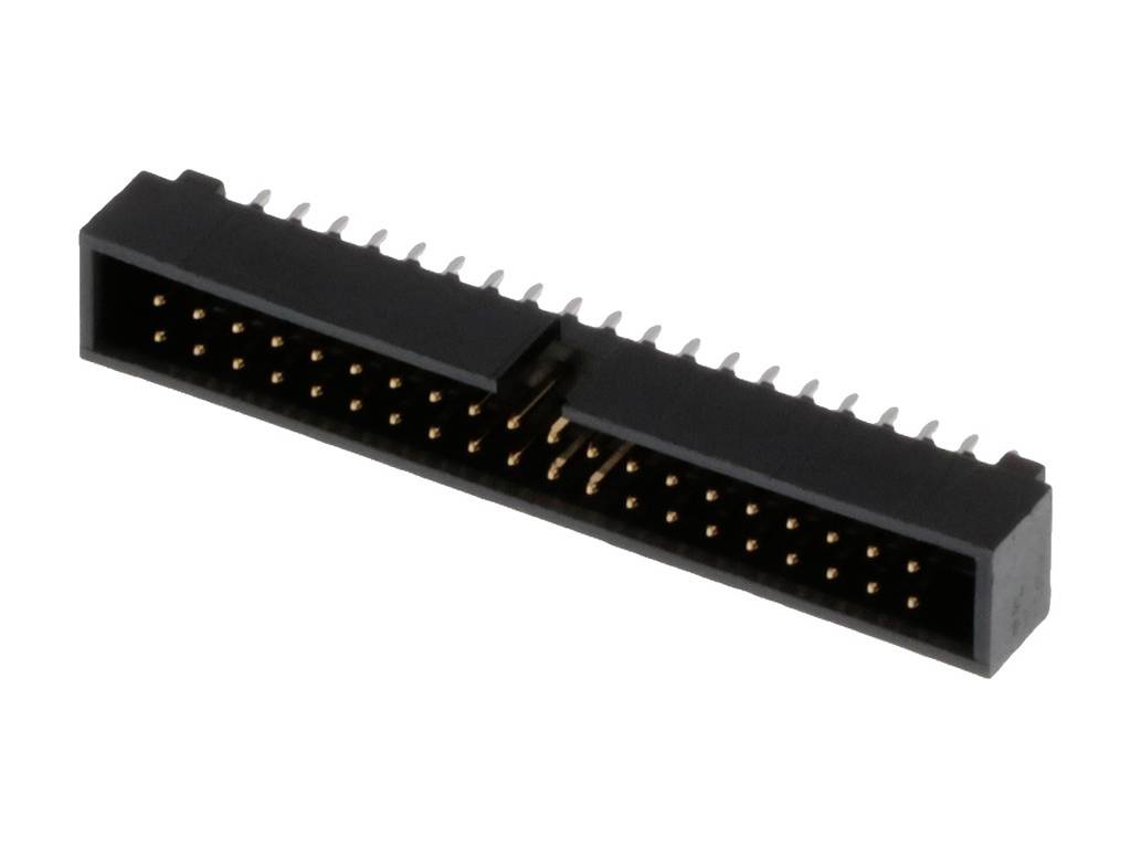 Molex 702464001 Stiftliste Lav konstruktion Rastermål: 2.54 mm Samlet antal poler: 40 Antal rækker: 2 1 stk Tray