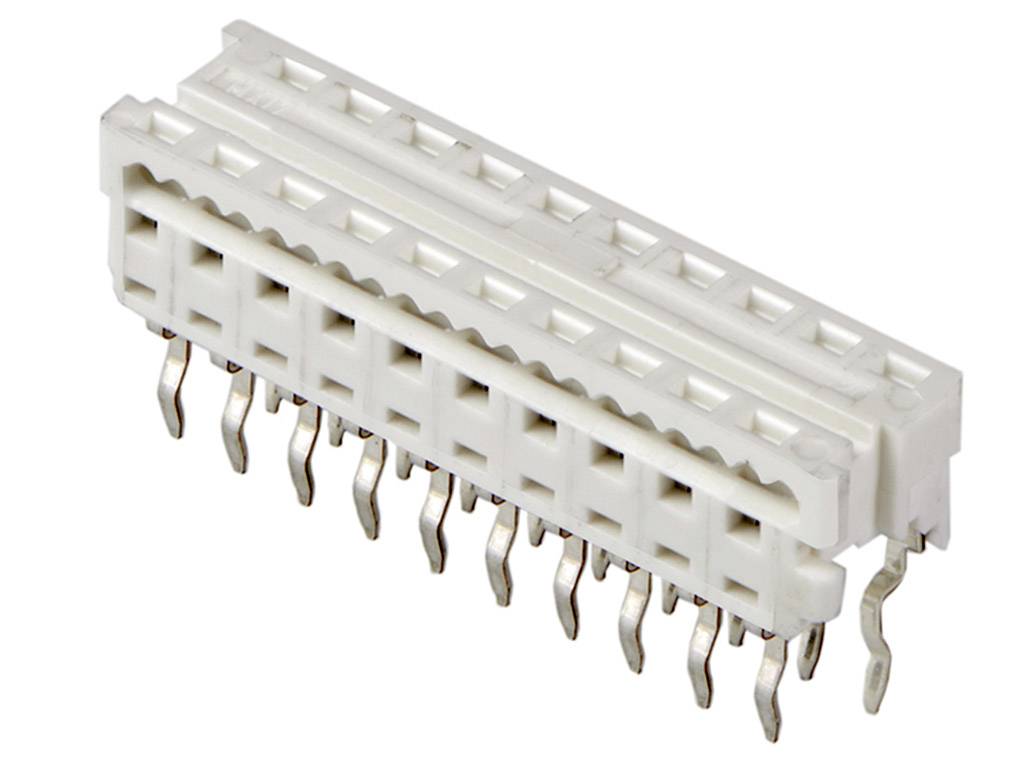 Molex Indbygningsbøsningsliste (standard) Samlet antal poler 20 Rastermål: 1.27 mm 905841320 1 stk Tube