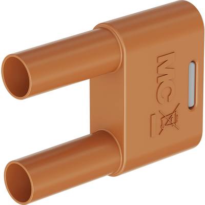 Stäubli SKS-4N-19 Forbindelsesstik Orange Stift-diameter: 4 mm Stiftafstand: 19 mm 1 stk