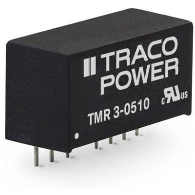 TracoPower DC/DC-omformer, print 48 V/DC 15 V/DC 200 mA 3 W Antal udgange: 1 x Indhold 10 stk