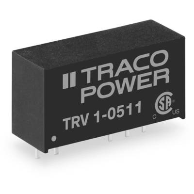 TracoPower DC/DC-omformer, print 5 V/DC 15 V/DC 67 mA 1 W Antal udgange: 1 x Indhold 10 stk