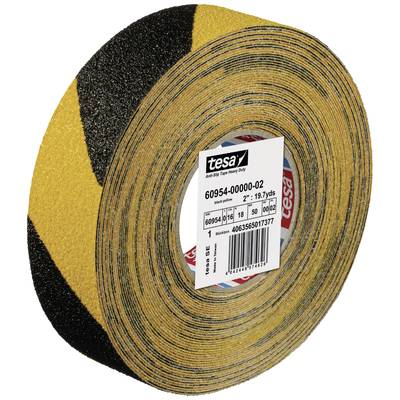 tesa ANTI-RUTSCH 60954-00000-02 Skridsikker tape tesa® Sort/gul (L x B) 18 m x 50 mm 1 stk
