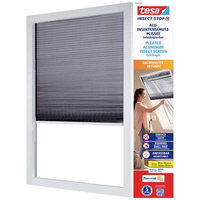 tesa Insect Stop 55804-00000-00 Alu-insektbeskyttelse-plissé (B x H) 1.14 m x 1.60 m Antracit 1 stk