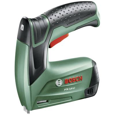 Bosch Home and Garden PTK 0603968203 Batteridrevet hæftemaskine inkl. batteri, Inkl. oplader