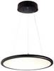 Deko Light 342089 LED Panel transparent rund Pendullampe EEK: E (A - G) LED (RGB) LED indbygget 53.30 W Dybsort (RAL 9005)