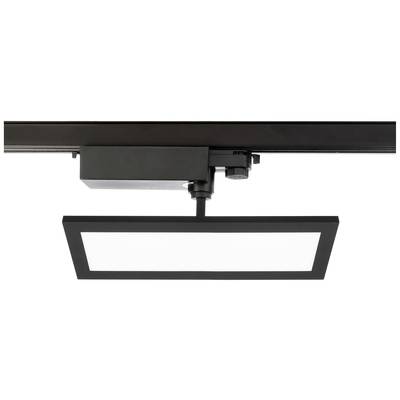 Deko Light Panel Track Højvolt-skinnesystem-lampe LED indbygget 20 W EEK: E (A - G) LED (RGB) Dybsort (RAL 9005)