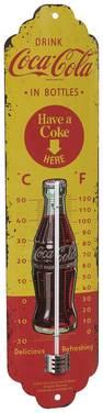 TFA Dostmann NOSTALGIC ART Coca Cola Termometer Gul, Rød 12.2060.10