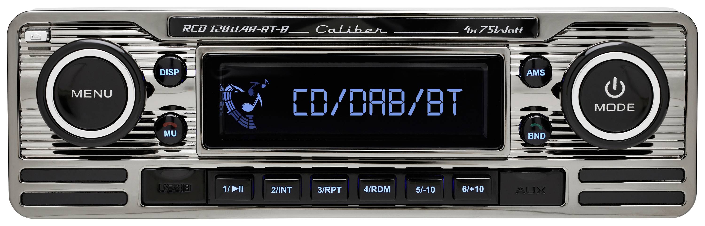 Caliber RCD120DABBTB Bilradio DAB+ tuner, Håndfrit Bluetooth®system