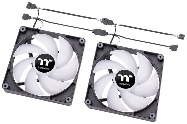 Thermaltake CL-F149-PL12SW-A PC-kabinet-blæser Sort, Transparent, RGB (B x H x T) 120 x 120 x 25 mm