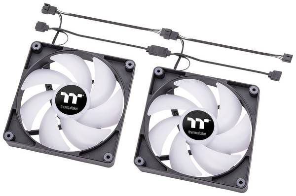 Thermaltake CL-F150-PL14SW-A PC-kabinet-blæser Sort, Transparent, RGB (B x H x T) 140 x 140 x 25 mm