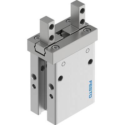 Pneumatisk gribetang fra Festo med parallelle gribearme og flere monteringsmuligheder. Ideel til automatiseringsløsninger.