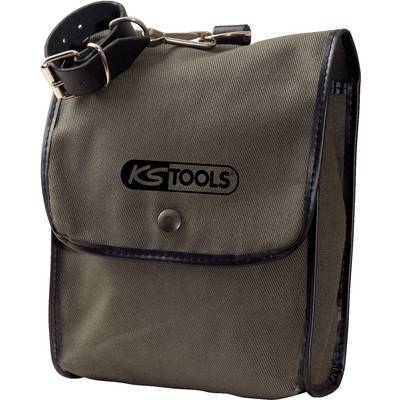En grøn værktøjstaske med sort 'KS Tools' logo og en bæltelås.