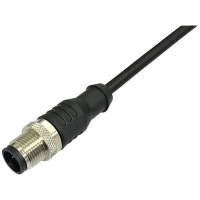 BKL Electronic 2702024 Sensor- /aktor-tilslutningsledning M12 Stik, lige 2 m Pol-tal (RJ): 4.5 1 stk
