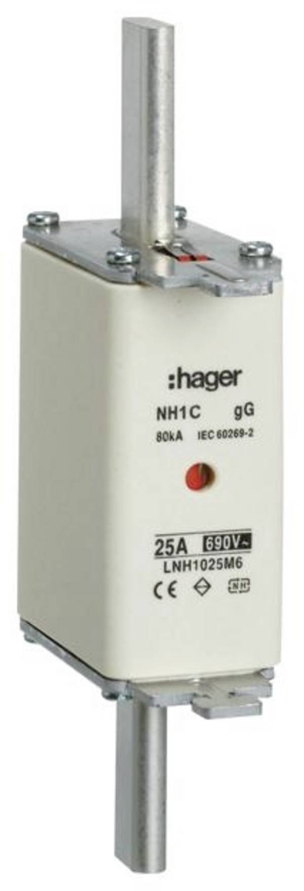 Hager LNH1025M6 NH-sikring 25 A 3 stk