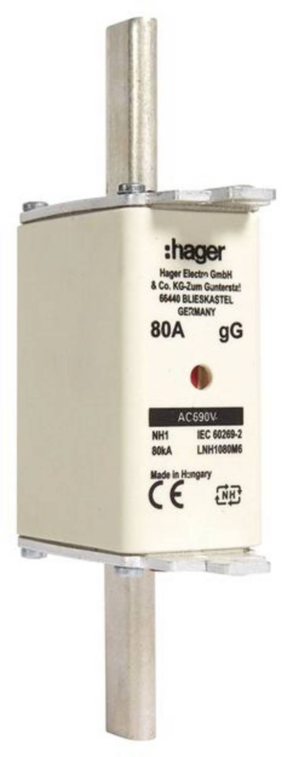 Hager LNH1080M6 NH-sikring 80 A 3 stk