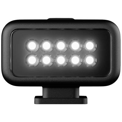 En sort rektangulær LED-lampe med ti klare, lysende punkter i to rækker, sandsynligvis beregnet til belysning.