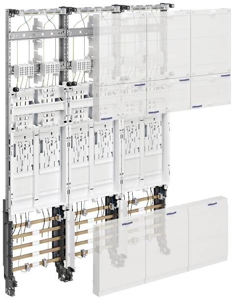 Hager ZL3EL26 Hager ZL3EL26, 63 A, 1 Stück(e), 750 mm, 1050 mm Målerramme Indbygning Indhold 1 stk