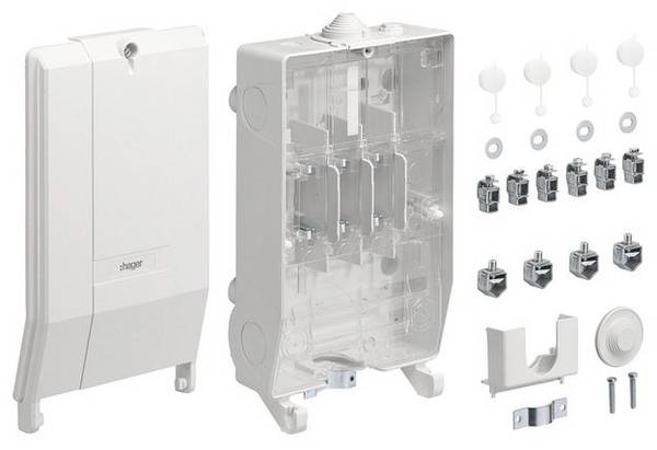 Hager ZAN334C Sonstige Installationstechnik Eltavle Indbygning Indhold 1 stk