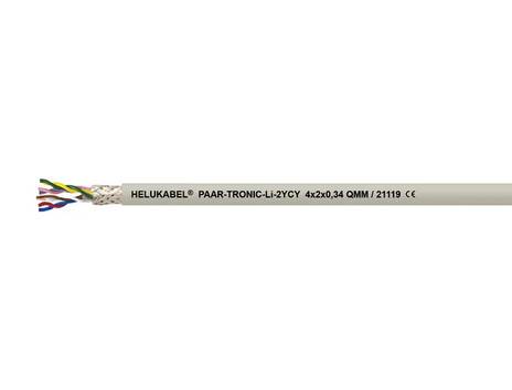 HELU 21123-500 Datakabel  2 x 2 x 0.5 mm² Grå 500 m