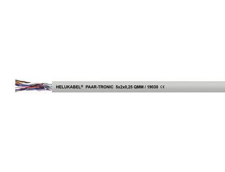 HELU 19076-500 Datakabel  2 x 2 x 0.75 mm² Grå 500 m