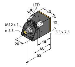 Turck Sensor Induktiv NI35U-CK40-AN6X2-H1141 1625810 Ikke i plan NPN, lukker (L x B x H) 65 x 40 x 40 mm