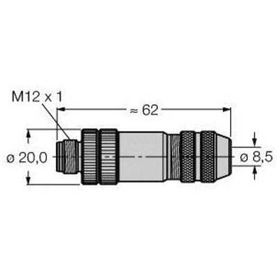 Turck 6904722 Sensor-, aktuator-stik, 1 stk