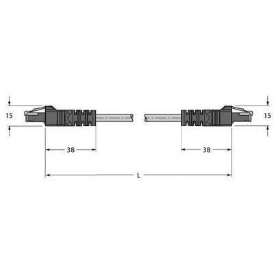 Turck U8636-6 Sensor-, aktuator-stik, 1 stk
