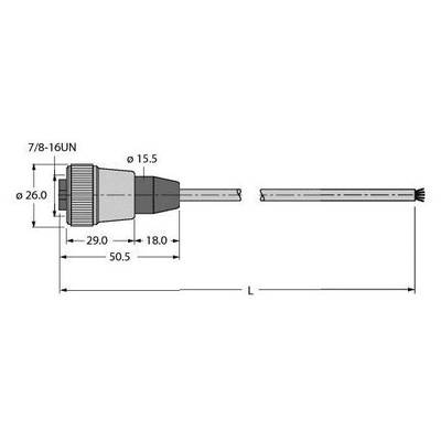 Turck 6604722 Sensor-, aktuator-stik, 1 stk