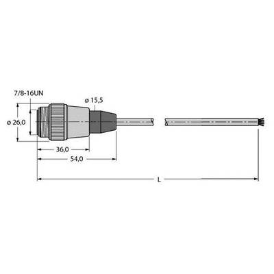 Turck 6604732 Sensor-, aktuator-stik, 1 stk