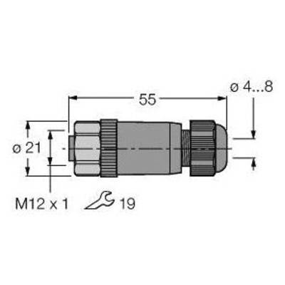 Turck 6914538 Sensor-, aktuator-stik, 1 stk