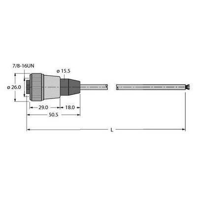 Turck 6914310 Sensor-, aktuator-stik, 1 stk