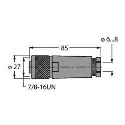 Turck 6914551 Sensor-, aktuator-stik, 1 stk