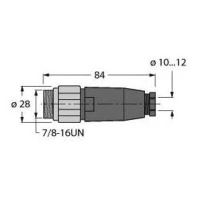 Turck 6914562 Sensor-, aktuator-stik, 1 stk