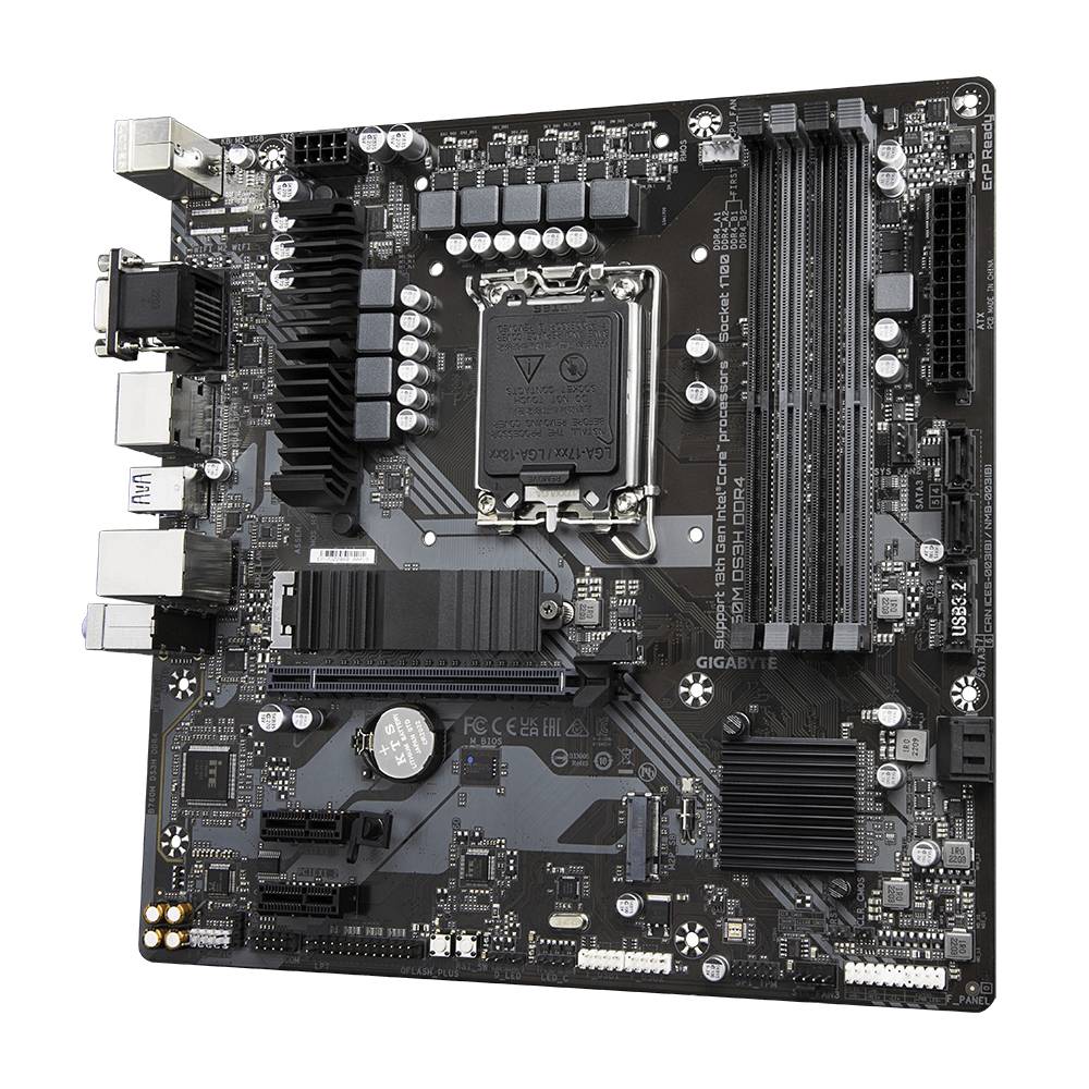 Gigabyte B760M DS3H DDR4 Bundkort Sokkel Intel® 1700 Formfaktor Micro-ATX Mainboard-chipsæt Intel® B760-0